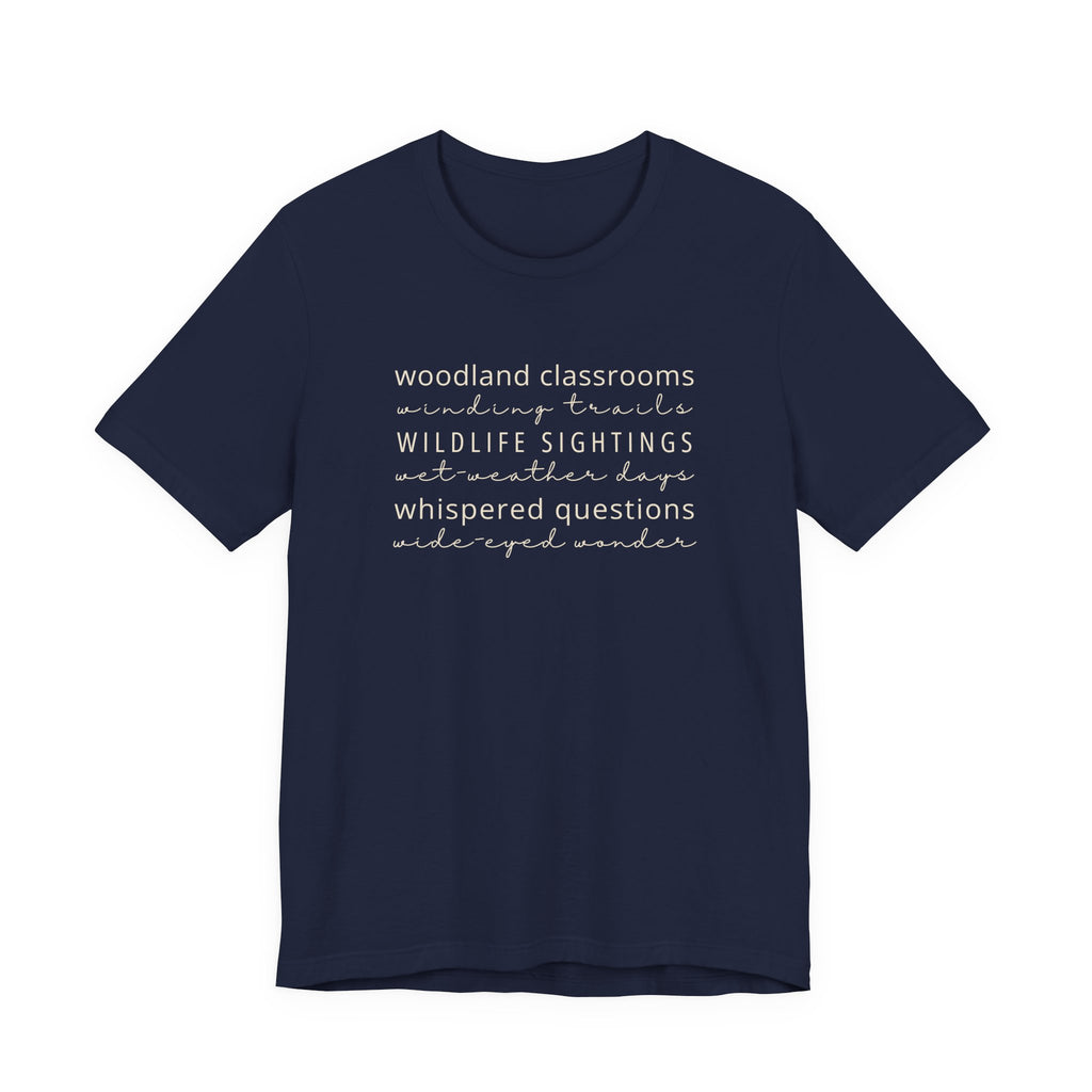 Woodland Classrooms Tee | Forest School Outdoor Educators T-Shirt