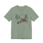 Bear Family Forest Tee | Mama Bear & Cubs Graphic T-Shirt