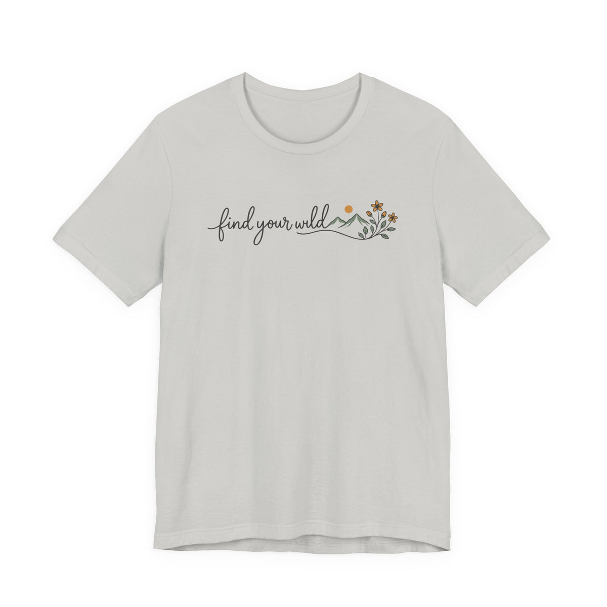 Find Your Wild Tee | Line Art Illustration T-Shirt