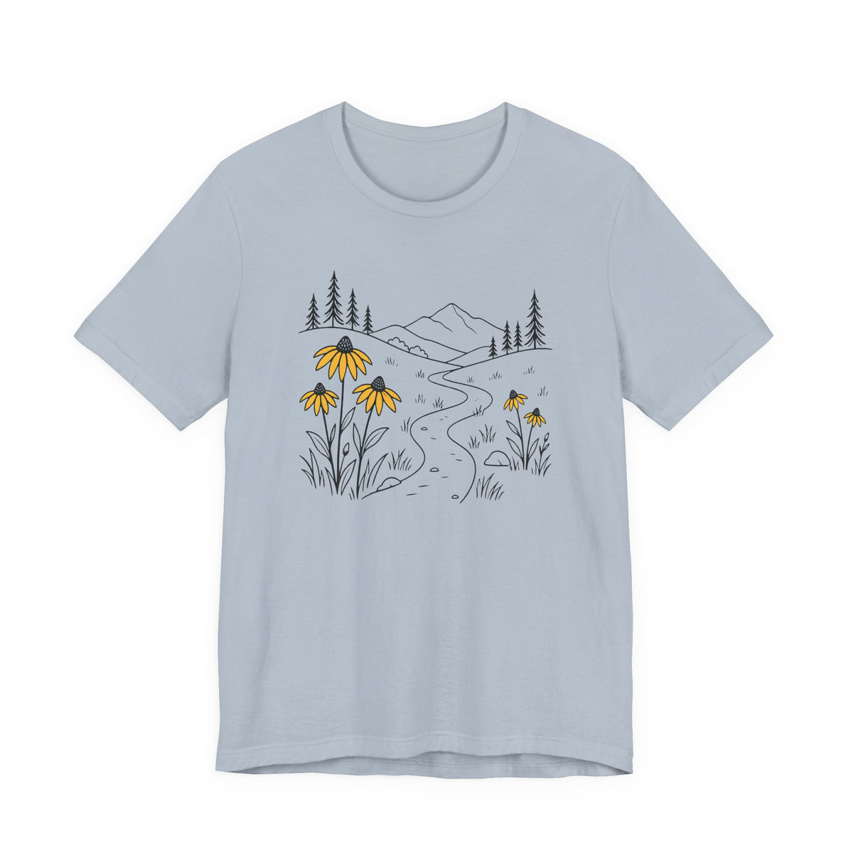 Black-eyed Susan Trail Tee | Wildflower Nature Graphic T-Shirt