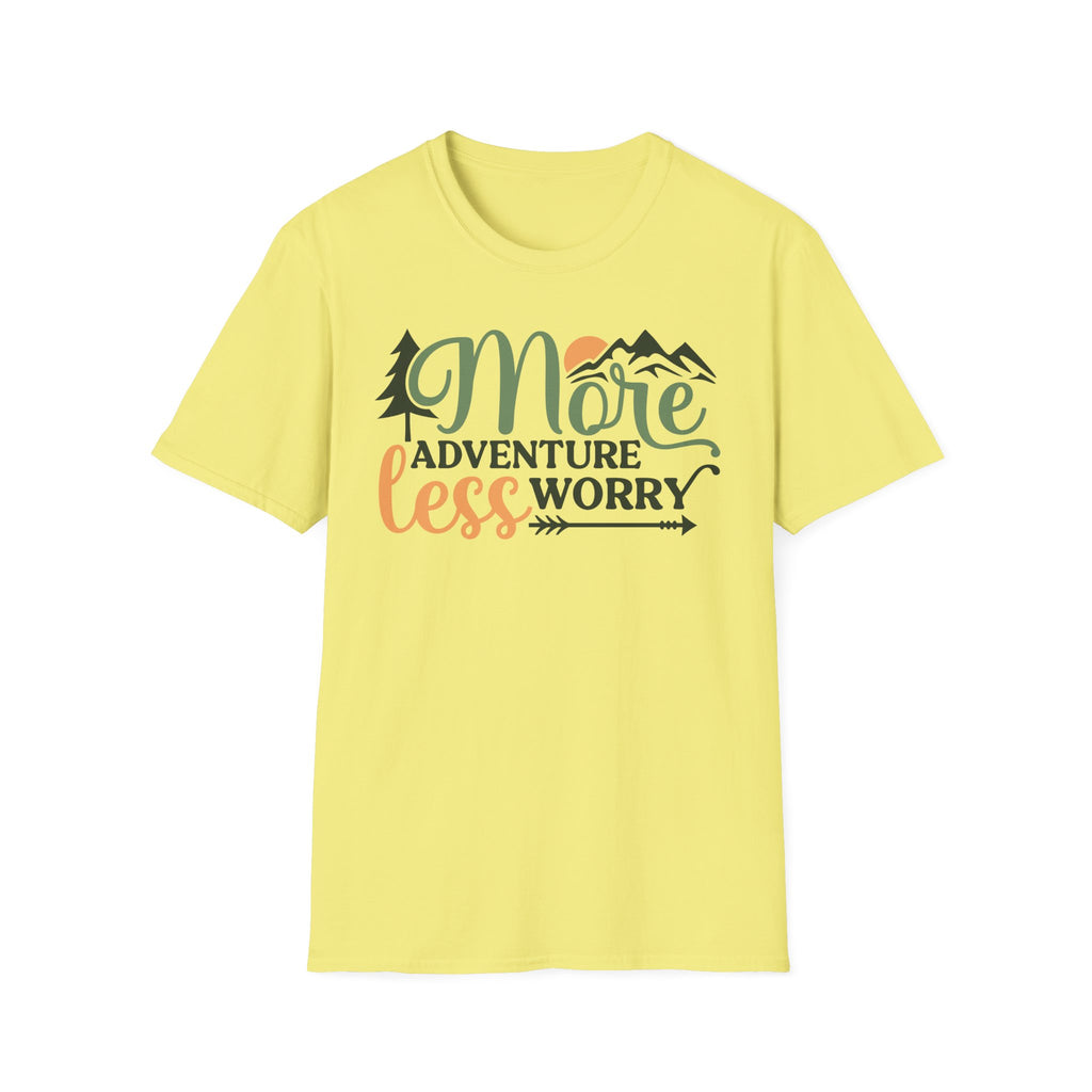 More Adventure Less Worry Graphic T-Shirt
