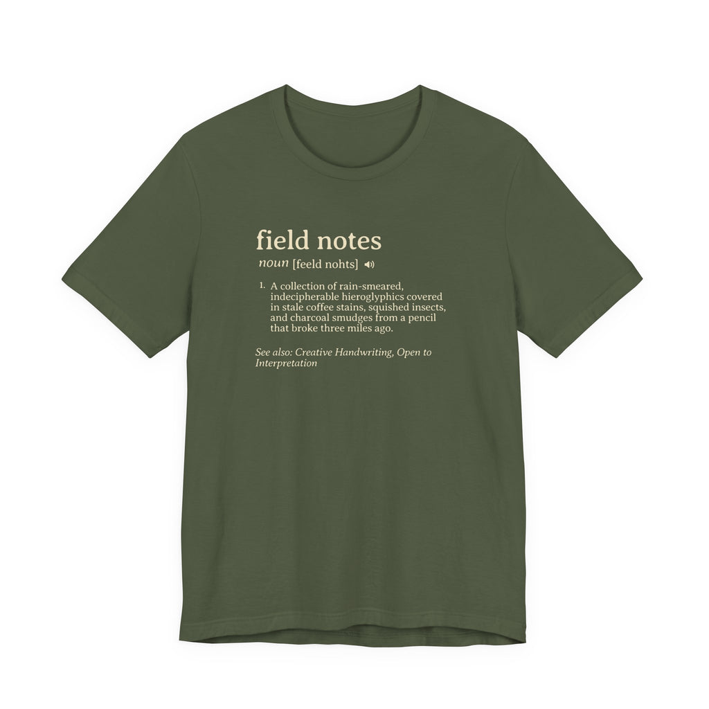 Field Notes Definition Tee | Funny Dictionary Shirt