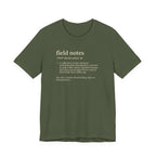 Field Notes Definition Tee | Funny Dictionary Shirt