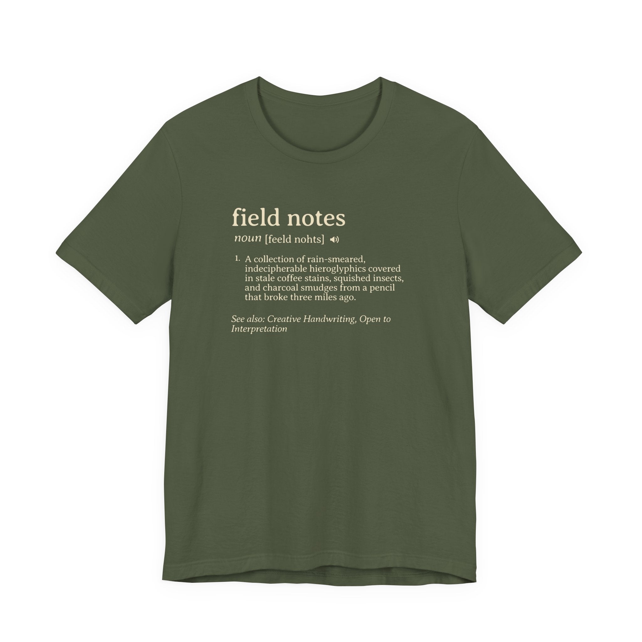 Field Notes Definition Tee | Funny Dictionary Shirt