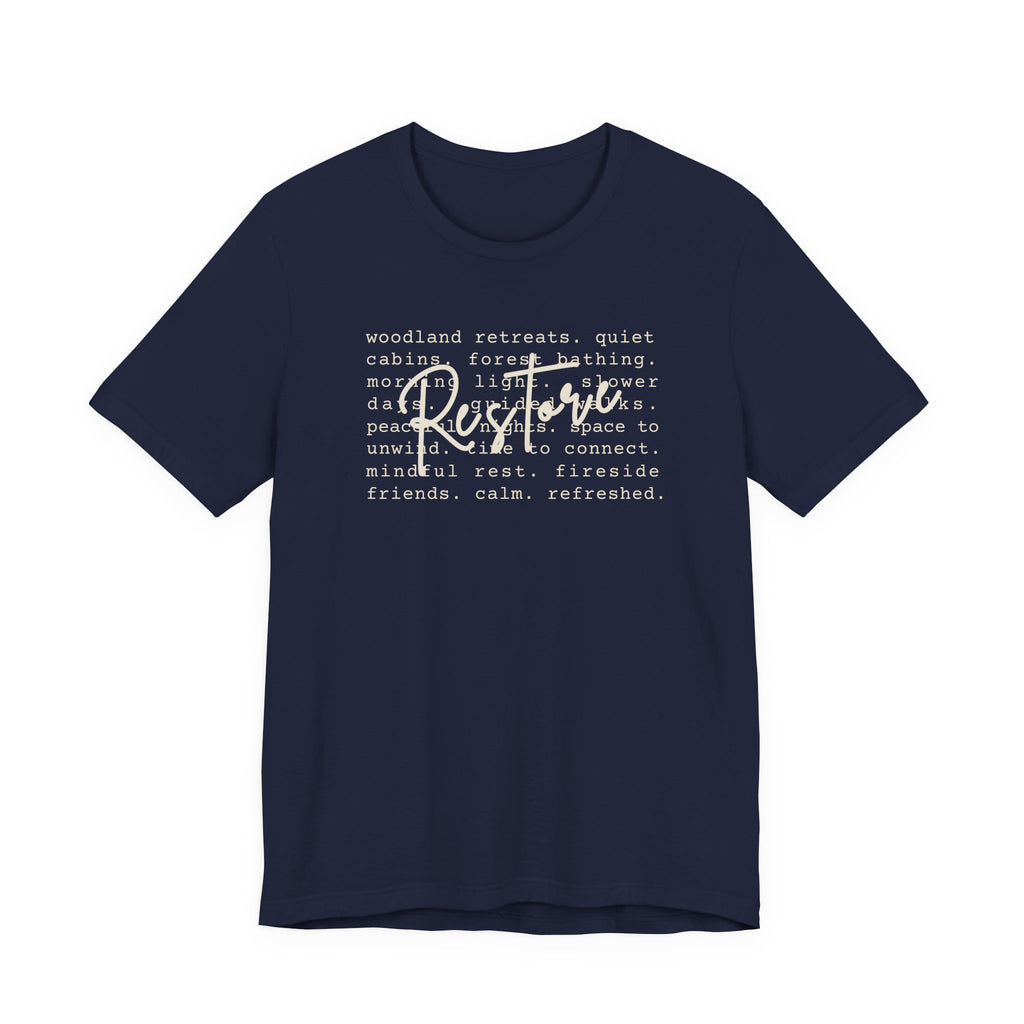 Restore Tee | Nature Retreat & Outdoor Wellness T-Shirt