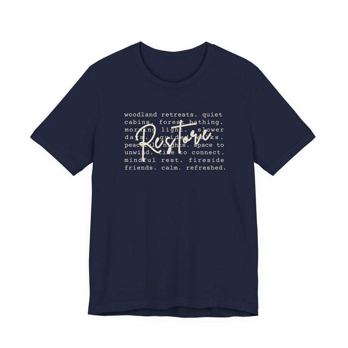 Restore Tee | Nature Retreat & Outdoor Wellness T-Shirt