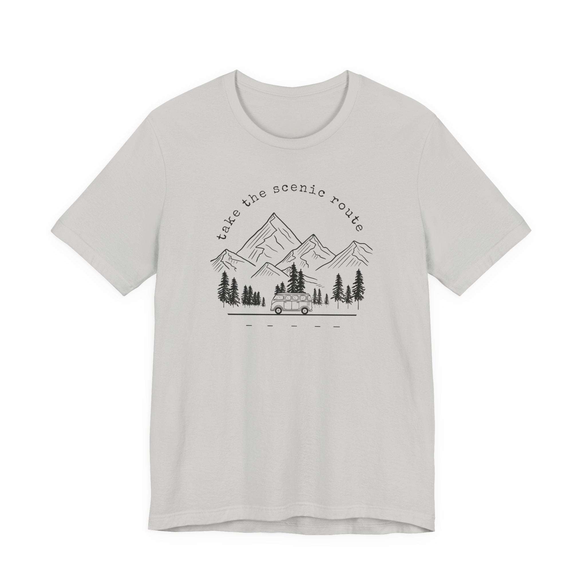 Take the Scenic Route Tee | Camper Van Mountain Shirt