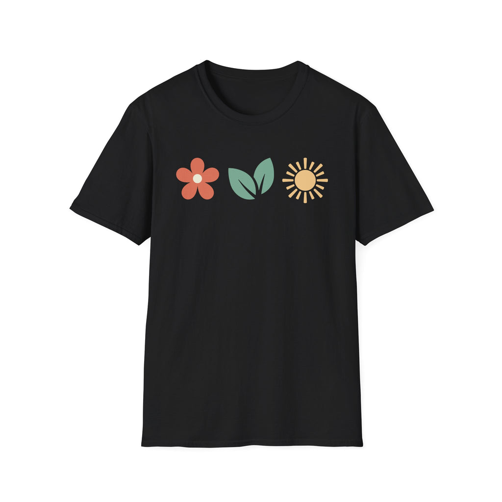 Horizontal Nature Icons Graphic T-Shirt