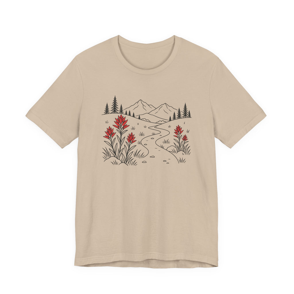 Scarlet Paintbrush Wildflowers T-Shirt | Mountain Meadow Tee