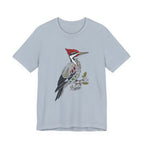Woodpecker Illustration Tee | Botanical Wildlife Bird T-Shirt