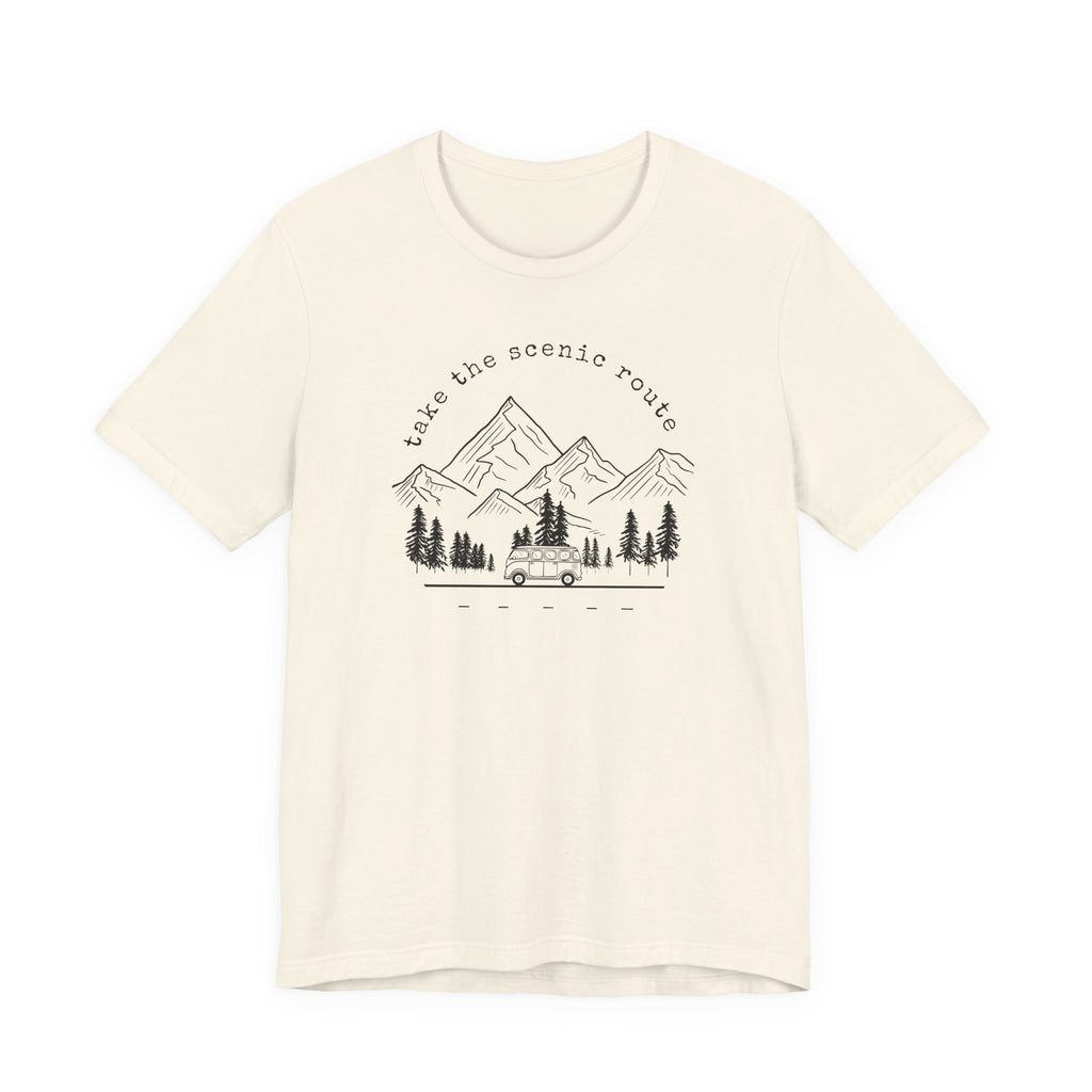Take the Scenic Route Tee | Camper Van Mountain Shirt