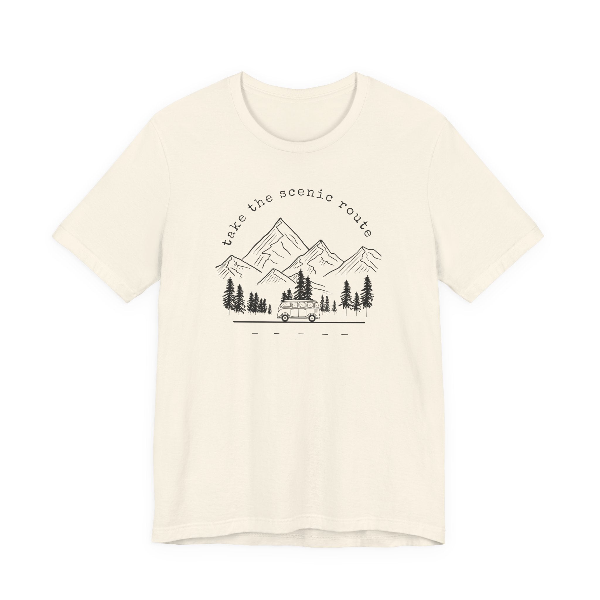 Take the Scenic Route Tee | Camper Van Mountain Shirt