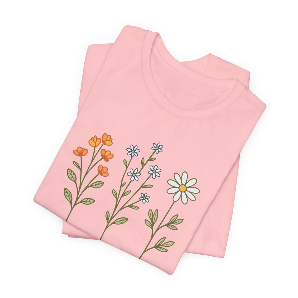 Wildflower Stems Stay Wild Tee | Floral graphic tee