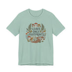 Leave Only Footprints Tee | Woodland Folk Art Shirt