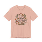 Leave Only Footprints Tee | Woodland Folk Art Shirt