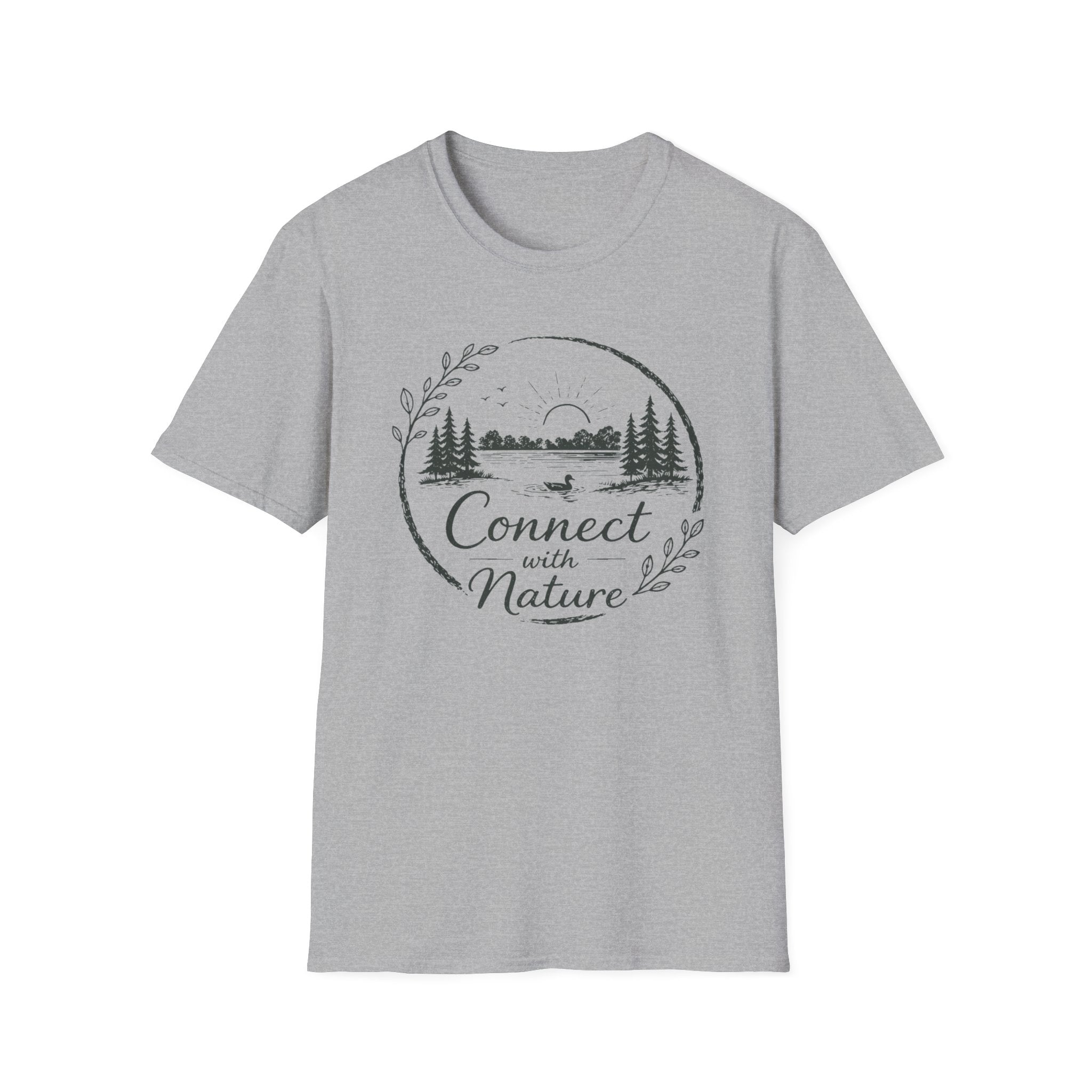 Connect with Nature at the Duck Pond Graphic T-Shirt