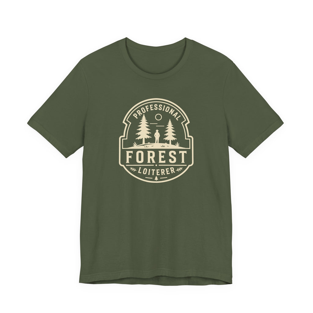 Professional Forest Loiterer T-Shirt | Outdoor Camping Badge Tee
