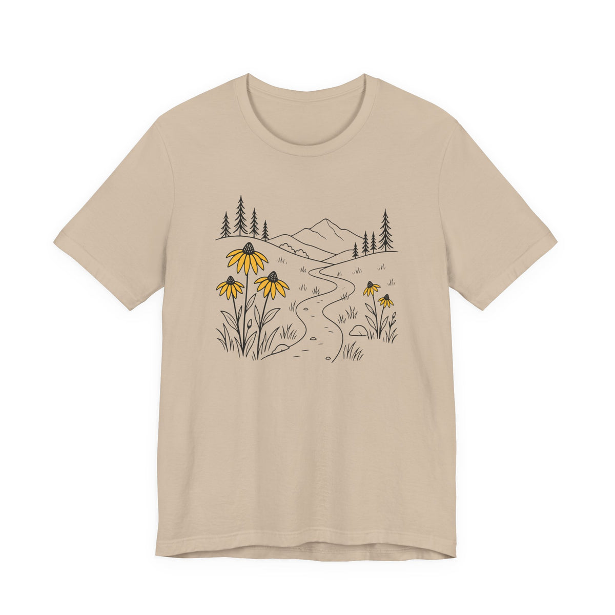 Black-eyed Susan Trail Tee | Wildflower Nature Graphic T-Shirt