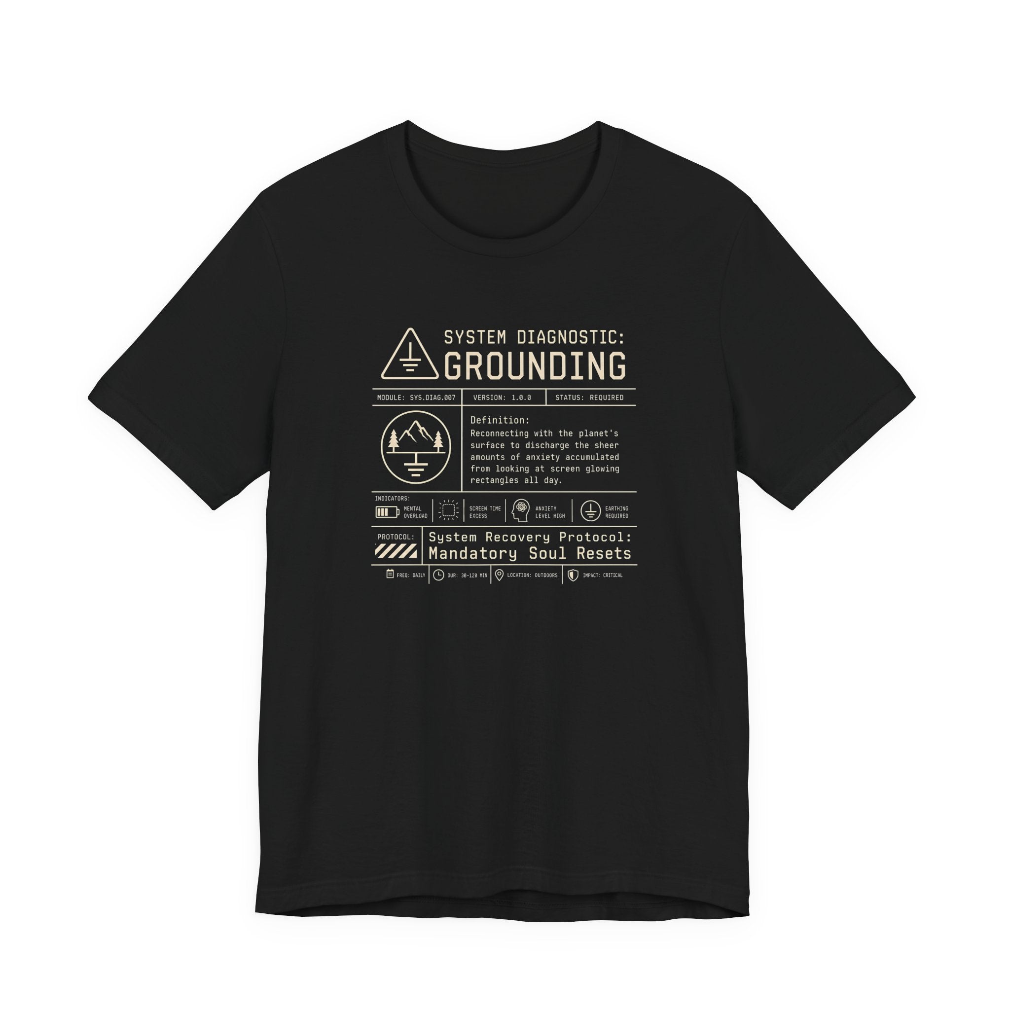 Grounding System Diagnostic Tee | Funny Tech Humor T-Shirt