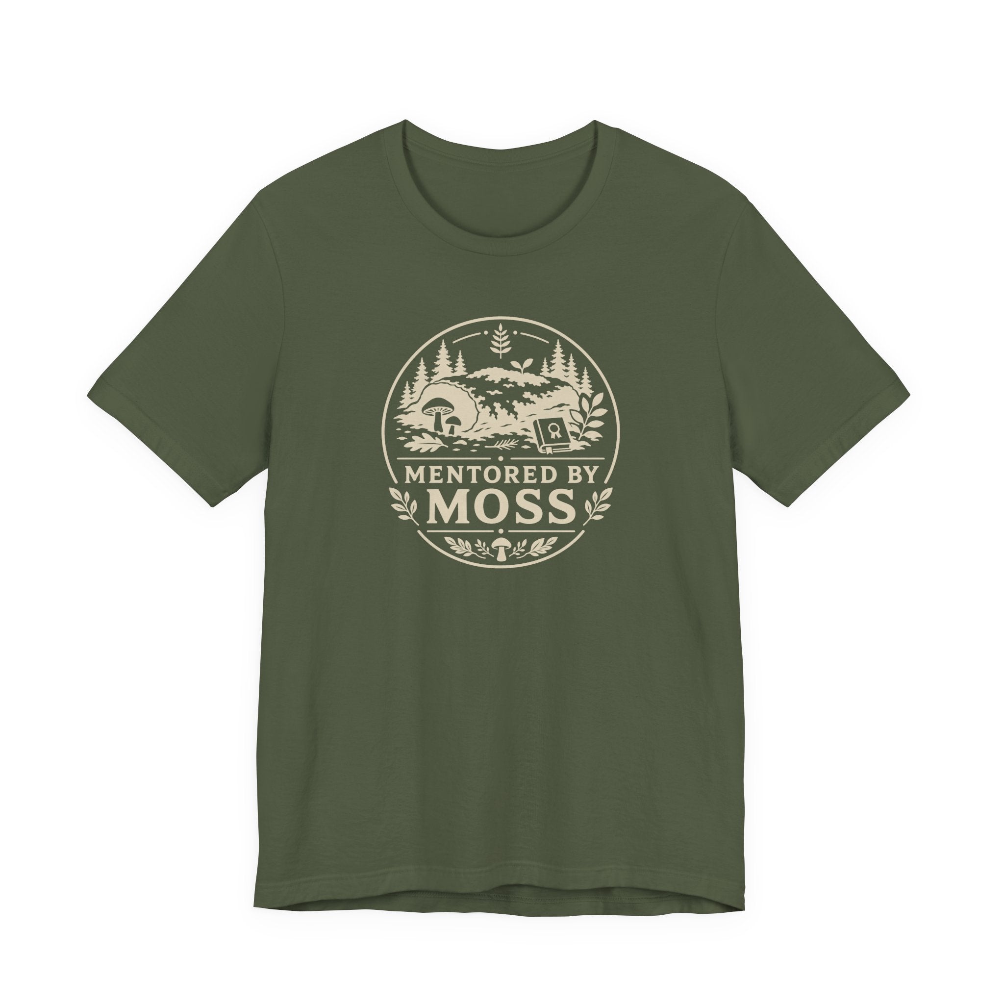 Mentored by Moss T-Shirt | Nature Forest Illustration, Hiking Tee