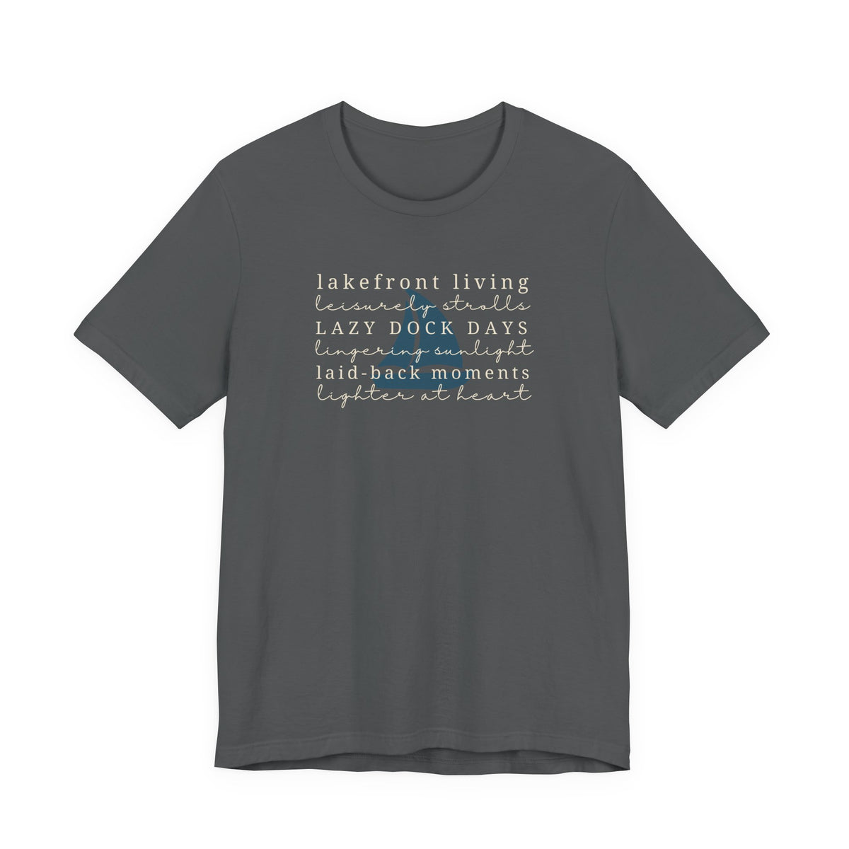 Lakefront Living Tee | Lake Lovers Relaxing Outdoors T-Shirt