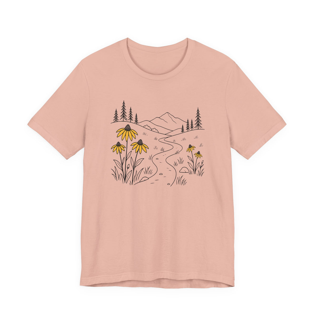 Black-eyed Susan Trail Tee | Wildflower Nature Graphic T-Shirt
