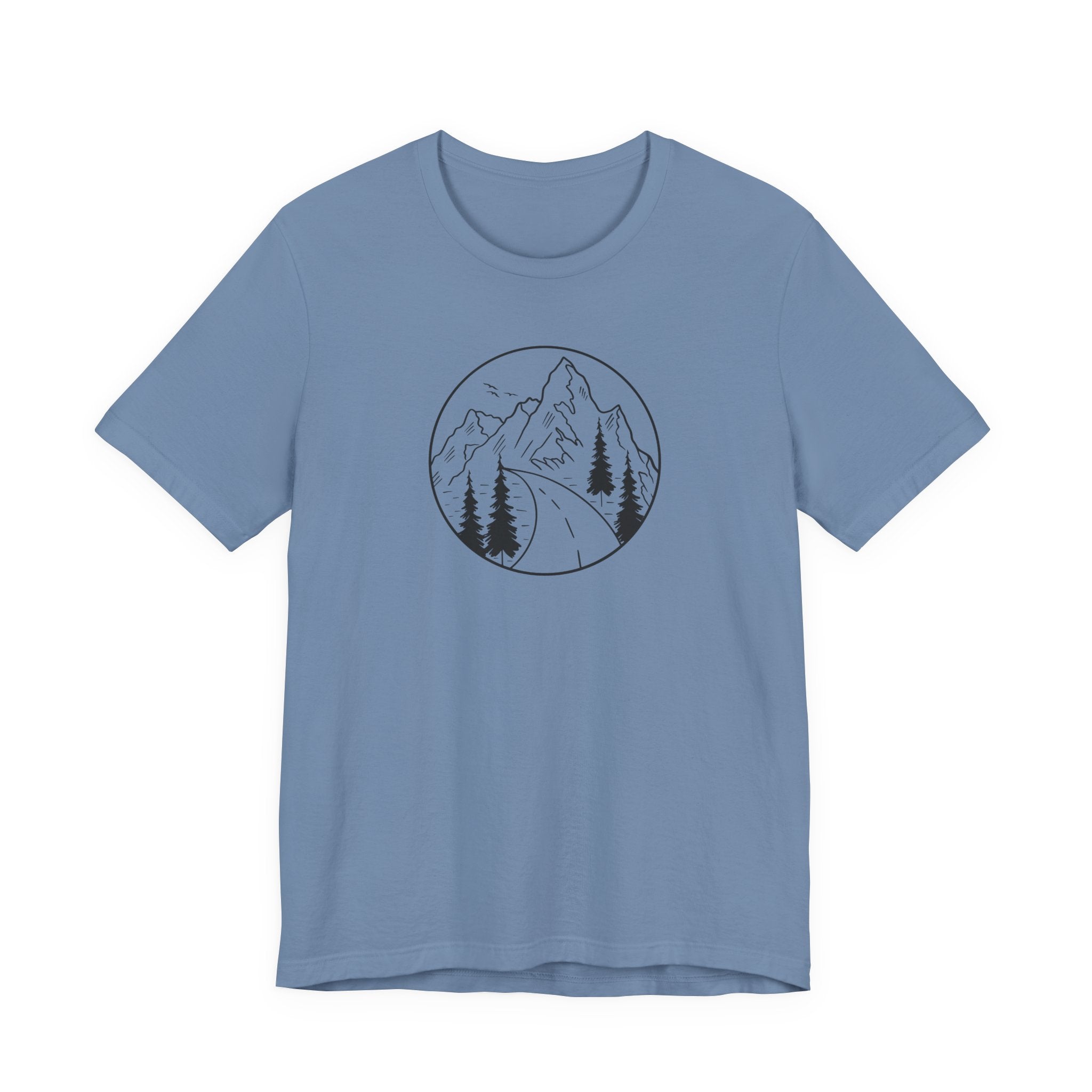 Open Road Circle Tee | Emblem Style Travel Shirt