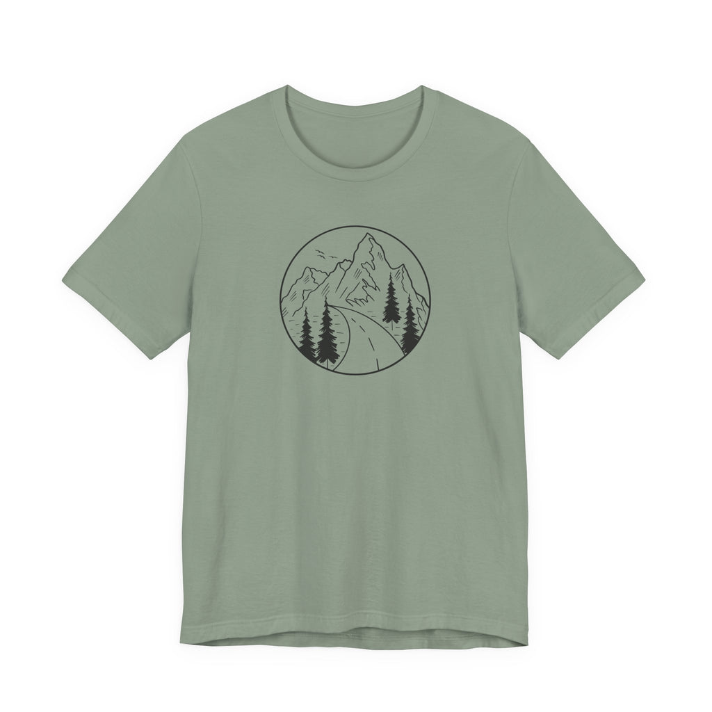 Open Road Circle Tee | Emblem Style Travel Shirt
