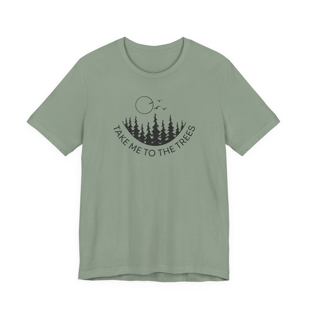 Take Me to the Trees Tee | Minimalist Woodland Scene Shirt