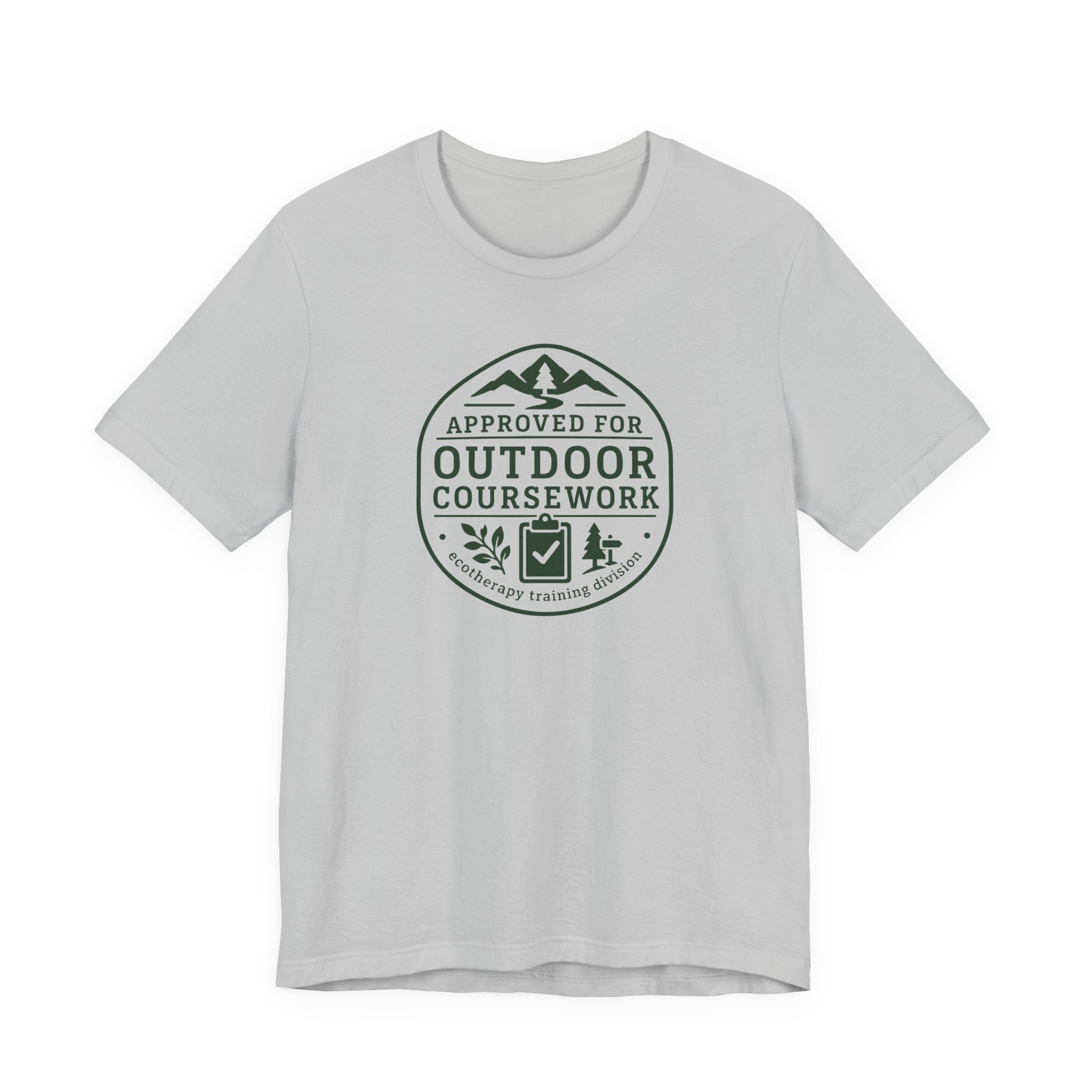 Approved for Outdoor Coursework T-Shirt | Hiking Badge Design