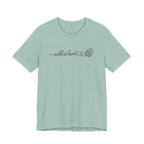 Wild at Heart Floral Tee | Line Art Illustration T-Shirt