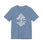 Pine Tree Reflection Tee | Minimal Nature Graphic T-Shirt
