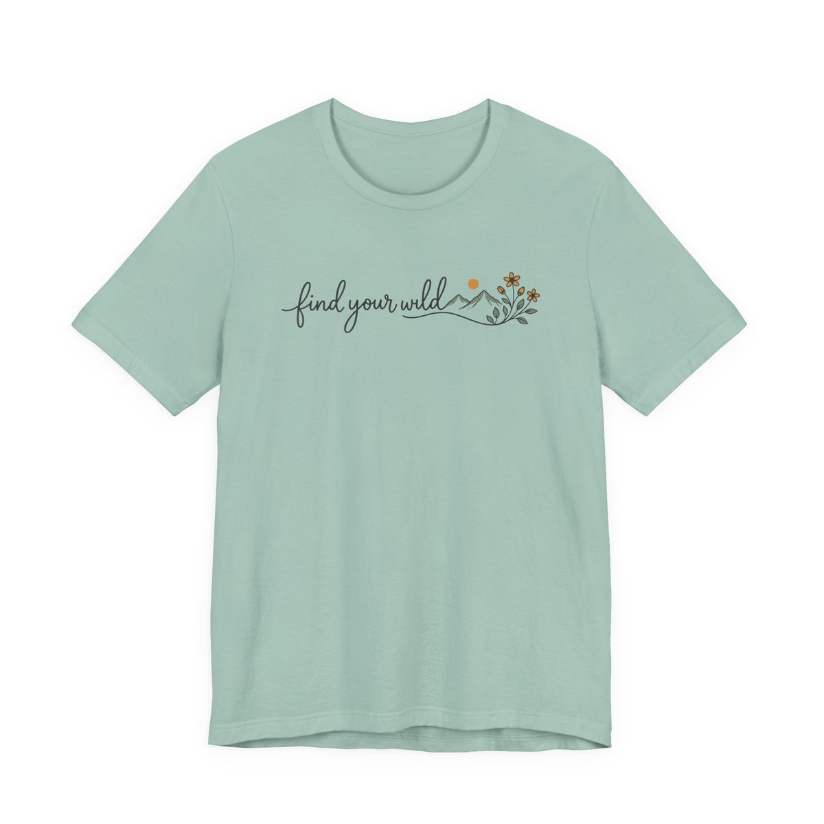 Find Your Wild Tee | Line Art Illustration T-Shirt