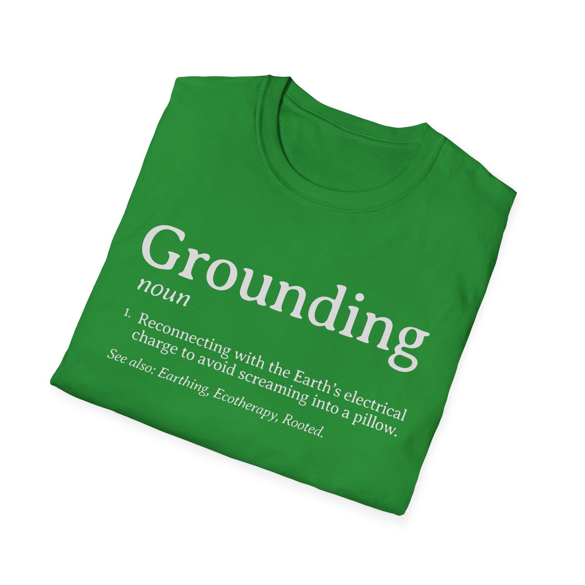 Grounding - Definition Funny Pillow Graphic T-Shirt