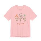 Wildflower Stems Stay Wild Tee | Floral graphic tee
