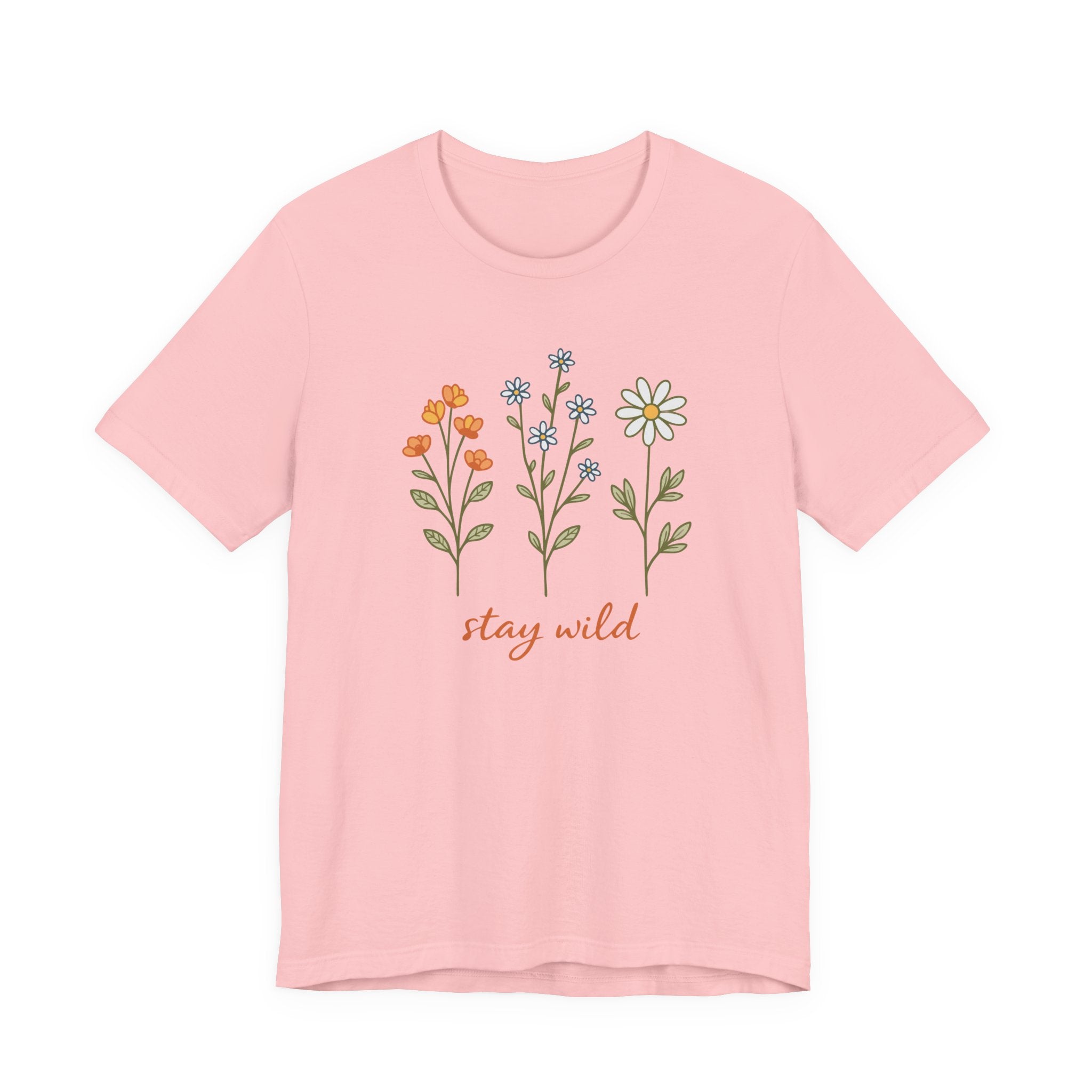 Wildflower Stems Stay Wild Tee | Floral graphic tee