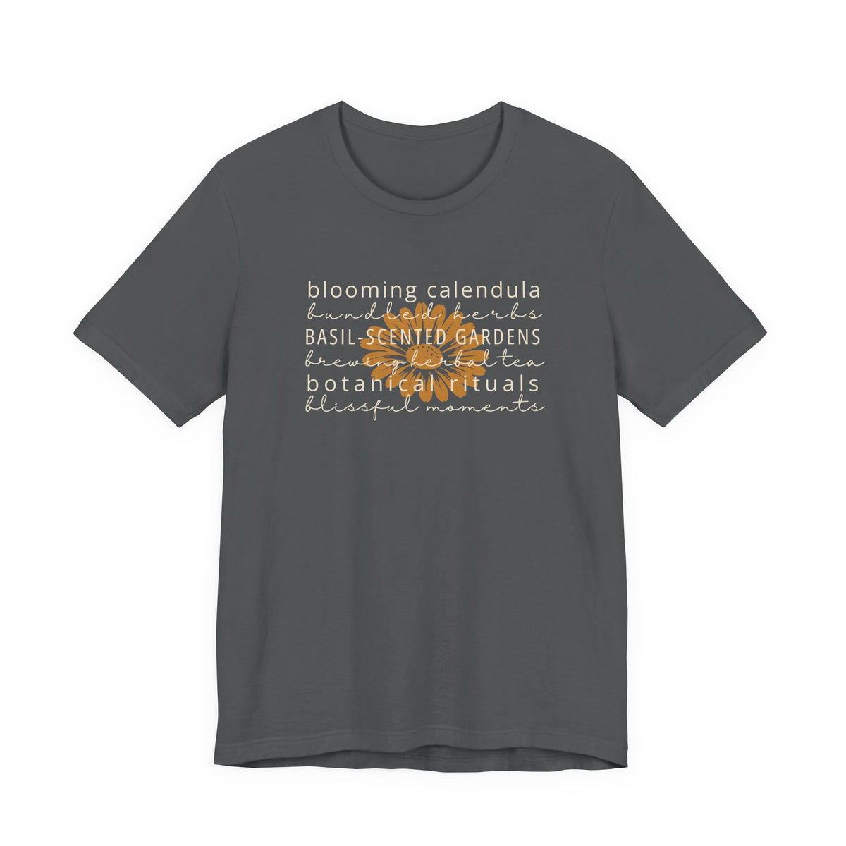 Blooming Calendula Tee | Botanical Wellness Herbal T-Shirt