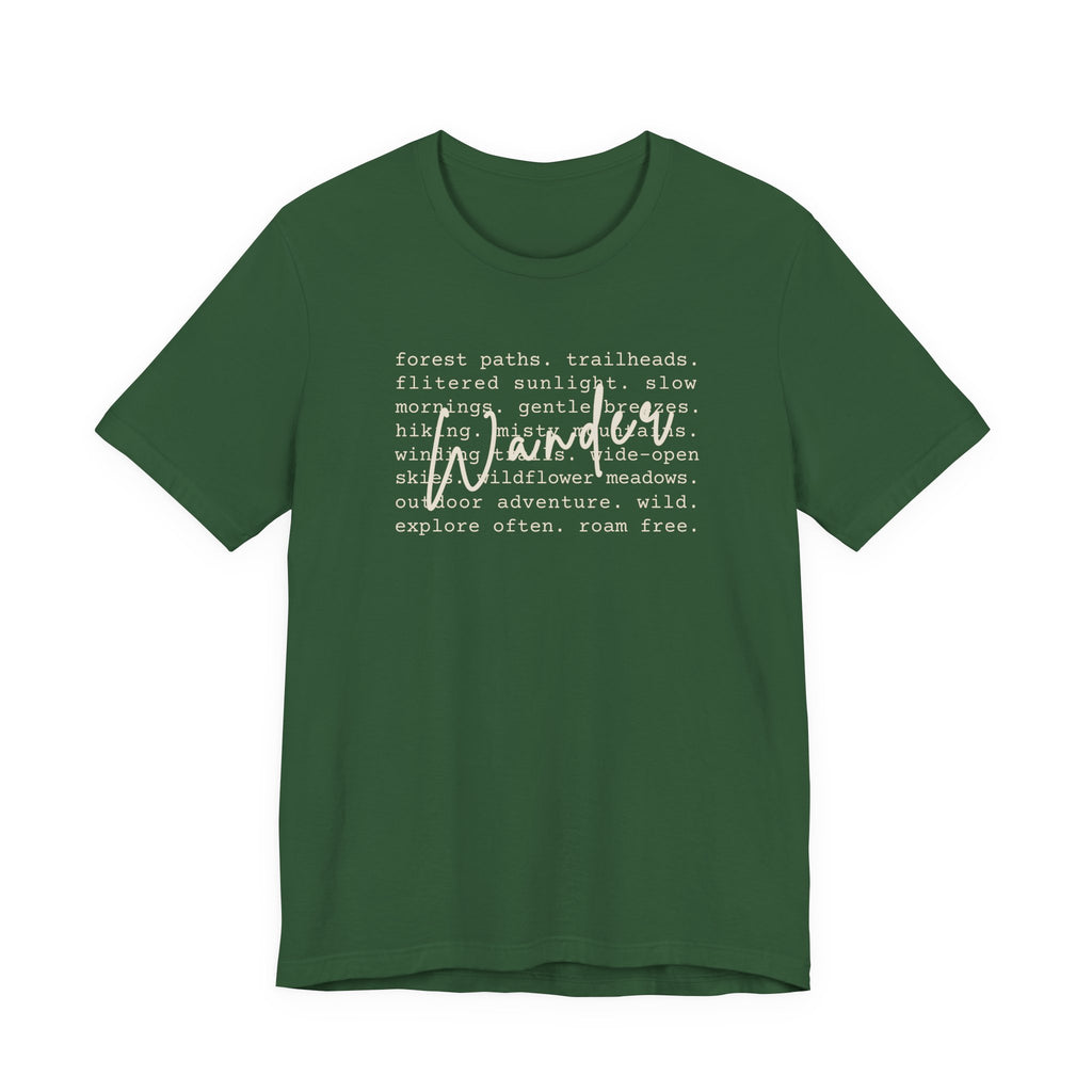 Wander Tee | Hiking Nature Lovers Outdoor Adventure T-Shirt