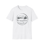 The Mountains are my Happy Place Badge T-Shirt