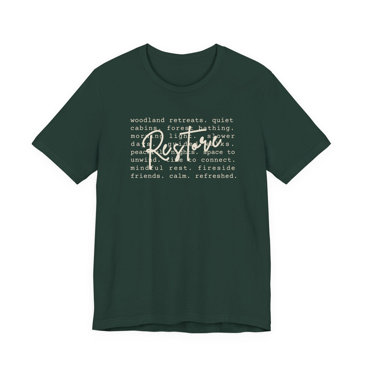 Restore Tee | Nature Retreat & Outdoor Wellness T-Shirt
