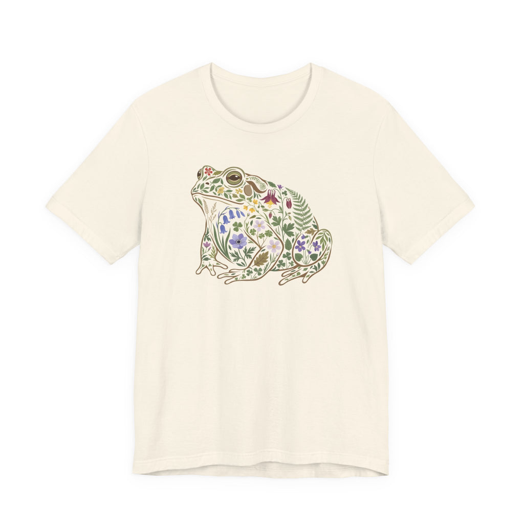 Floral Frog Tee | Botanical Wildlife Graphic T‑Shirt