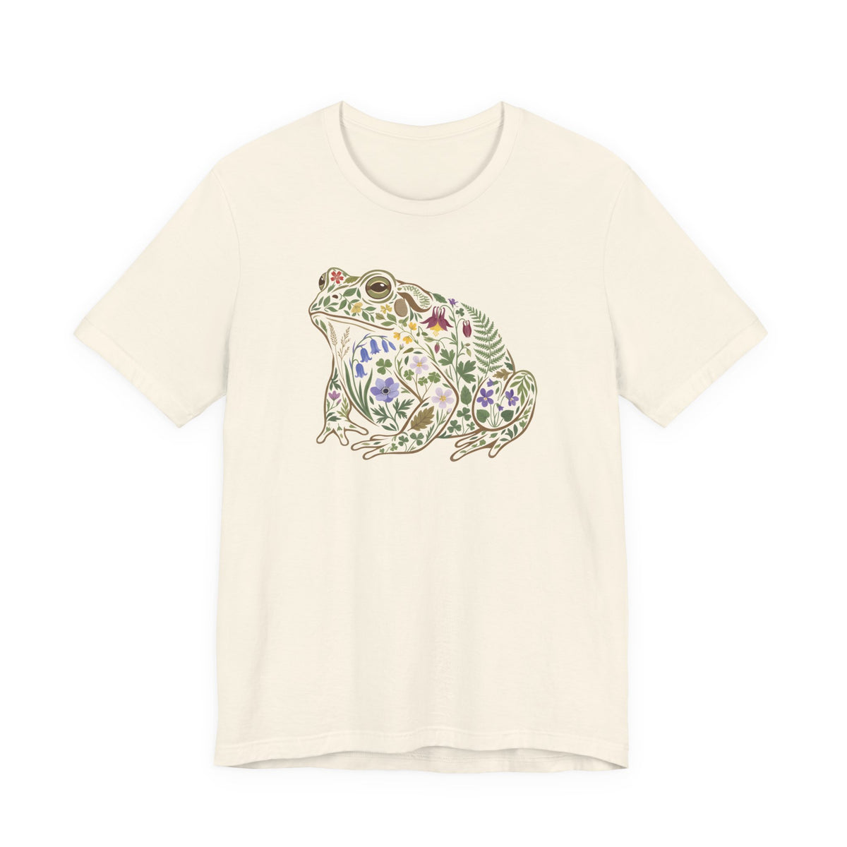 Floral Frog Tee | Botanical Wildlife Graphic T‑Shirt