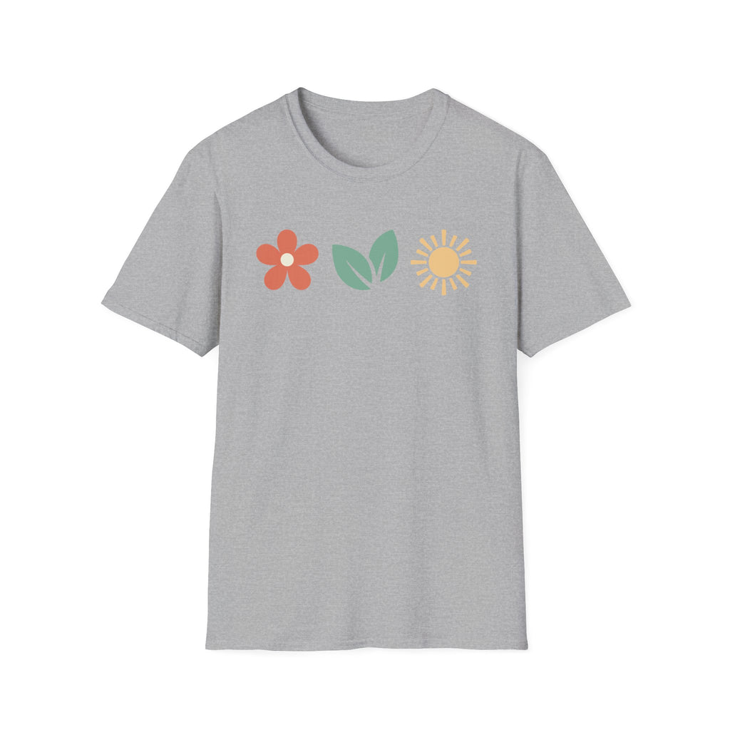 Horizontal Nature Icons Graphic T-Shirt