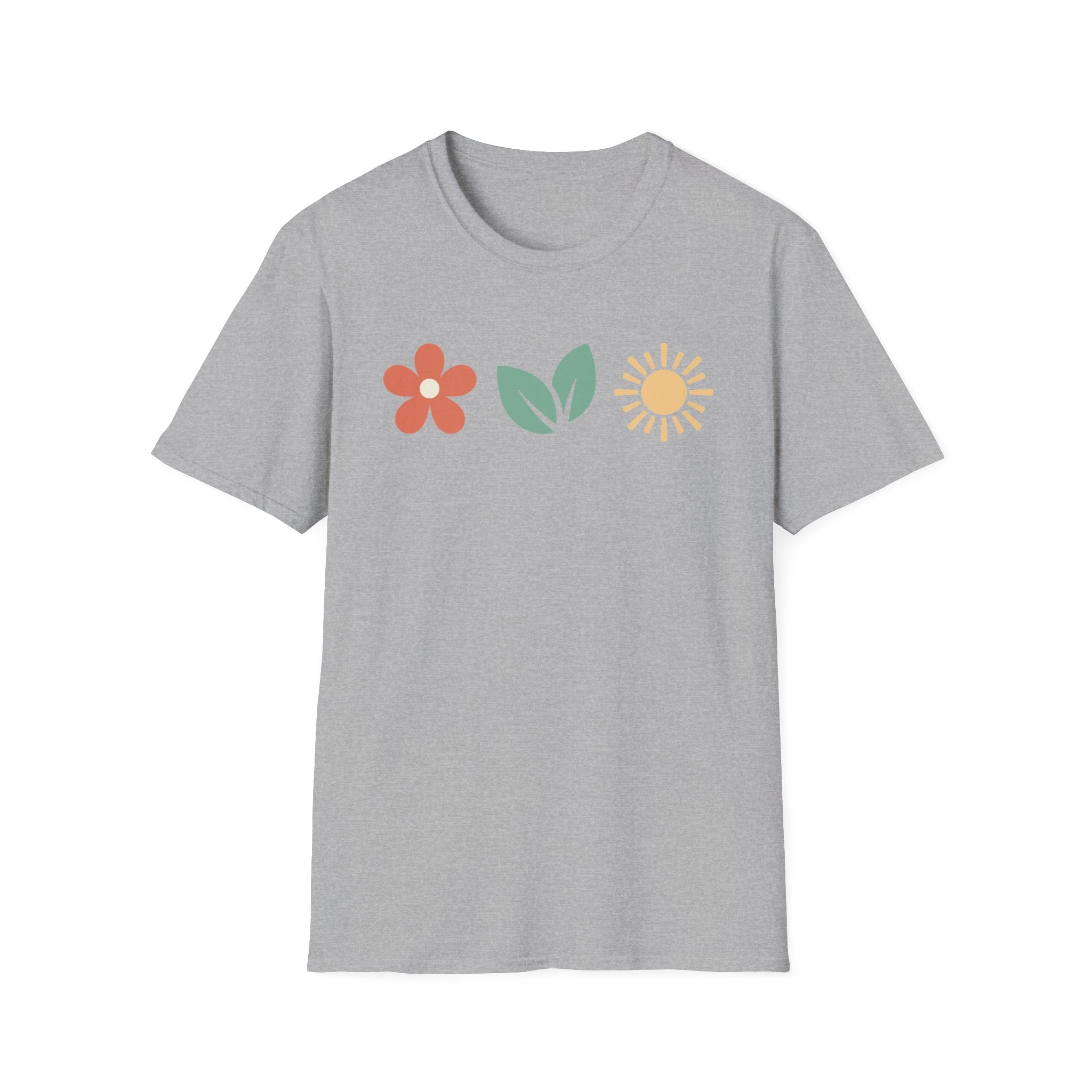 Horizontal Nature Icons Graphic T-Shirt