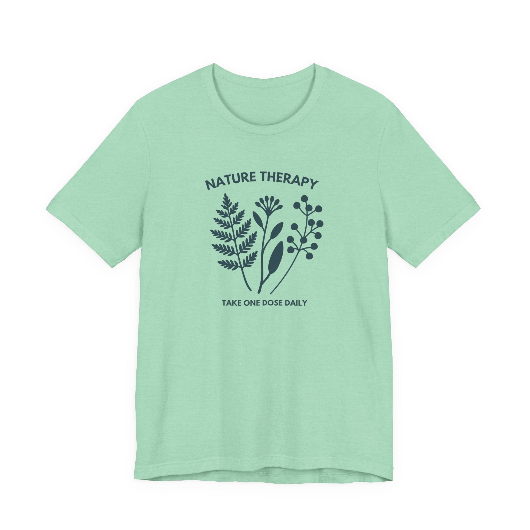Nature Therapy Tee | Botanical Line Art, Take One Dose Daily