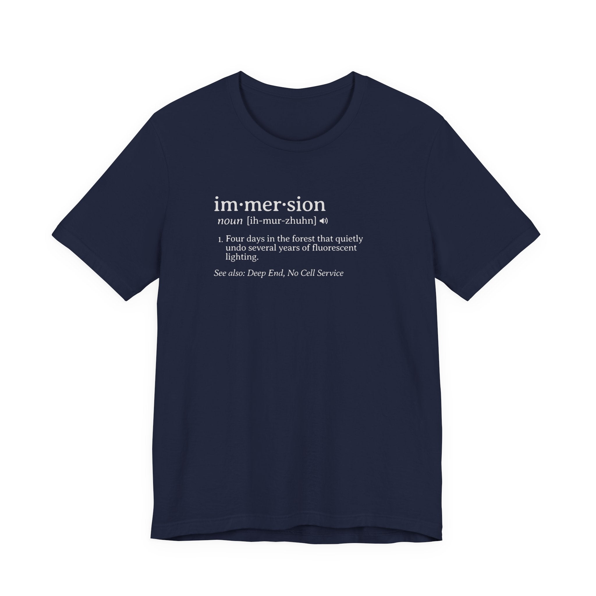 Immersion Definition Tee | Funny Dictionary Shirt