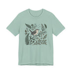 Wren & Fern Graphic Tee | Botanical Bird T-Shirt