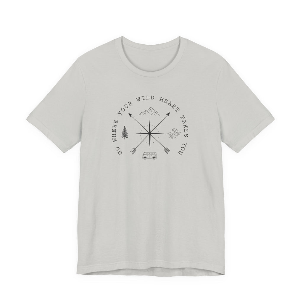 Wild Heart Compass Tee | Crossed Arrows Adventure Shirt