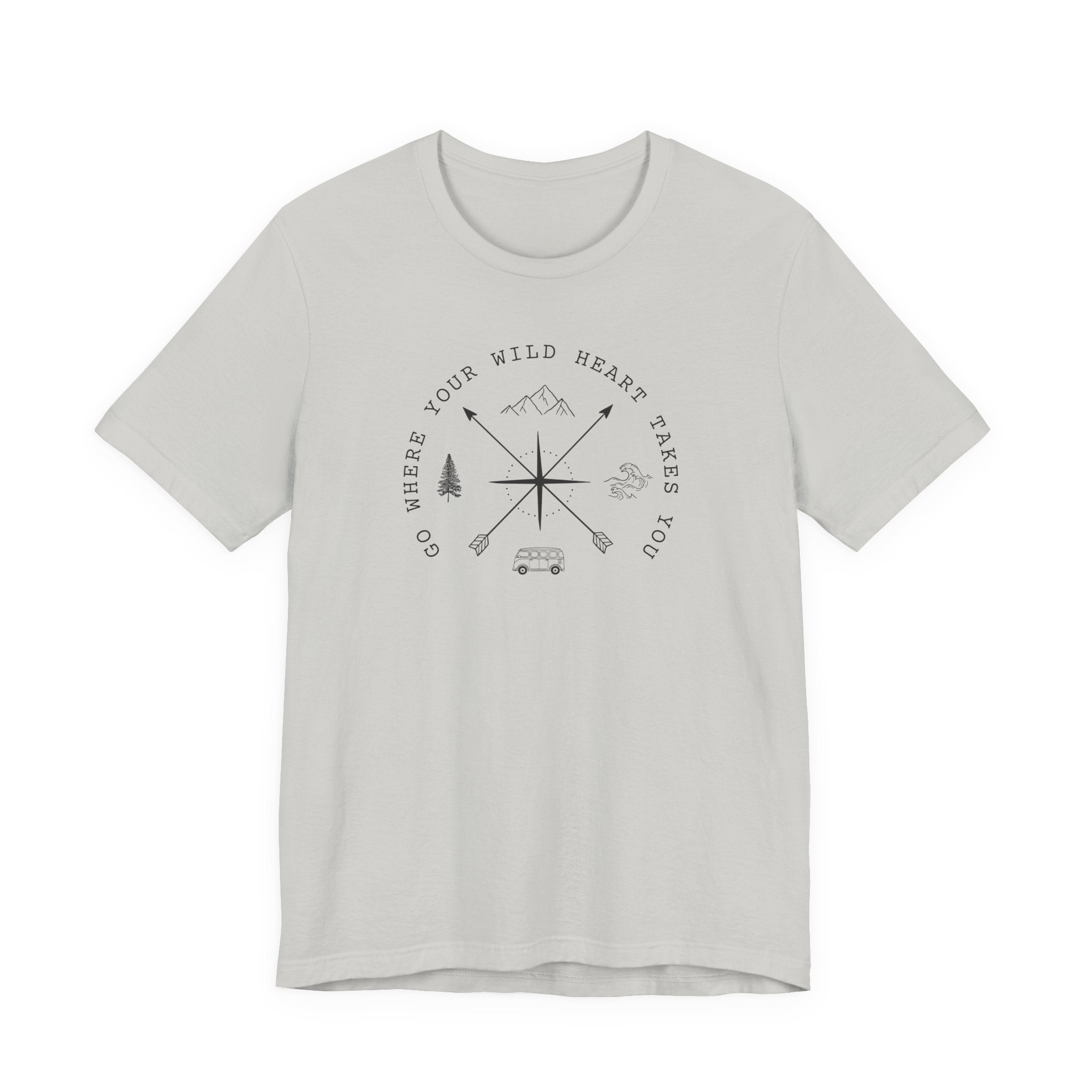 Wild Heart Compass Tee | Crossed Arrows Adventure Shirt