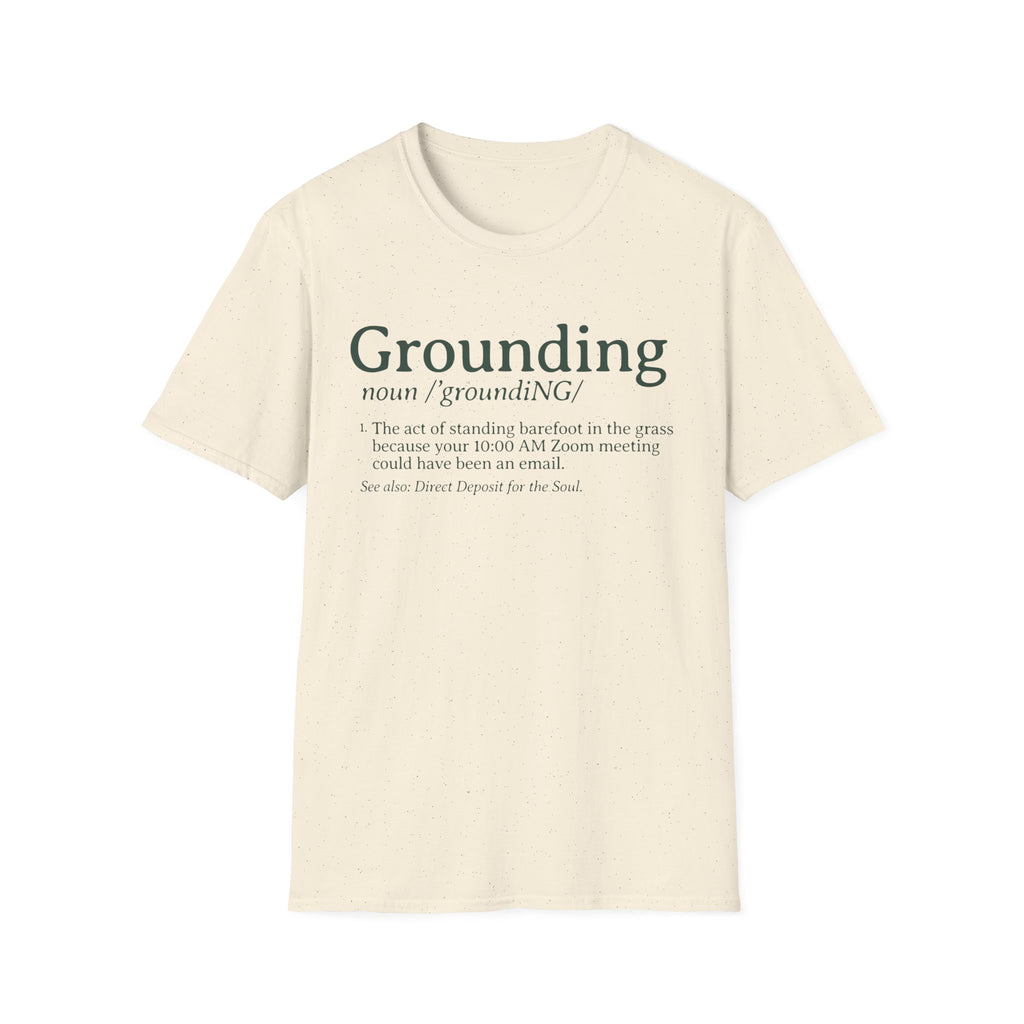 Grounding - Funny Standing in the Grass Graphic T-Shirt